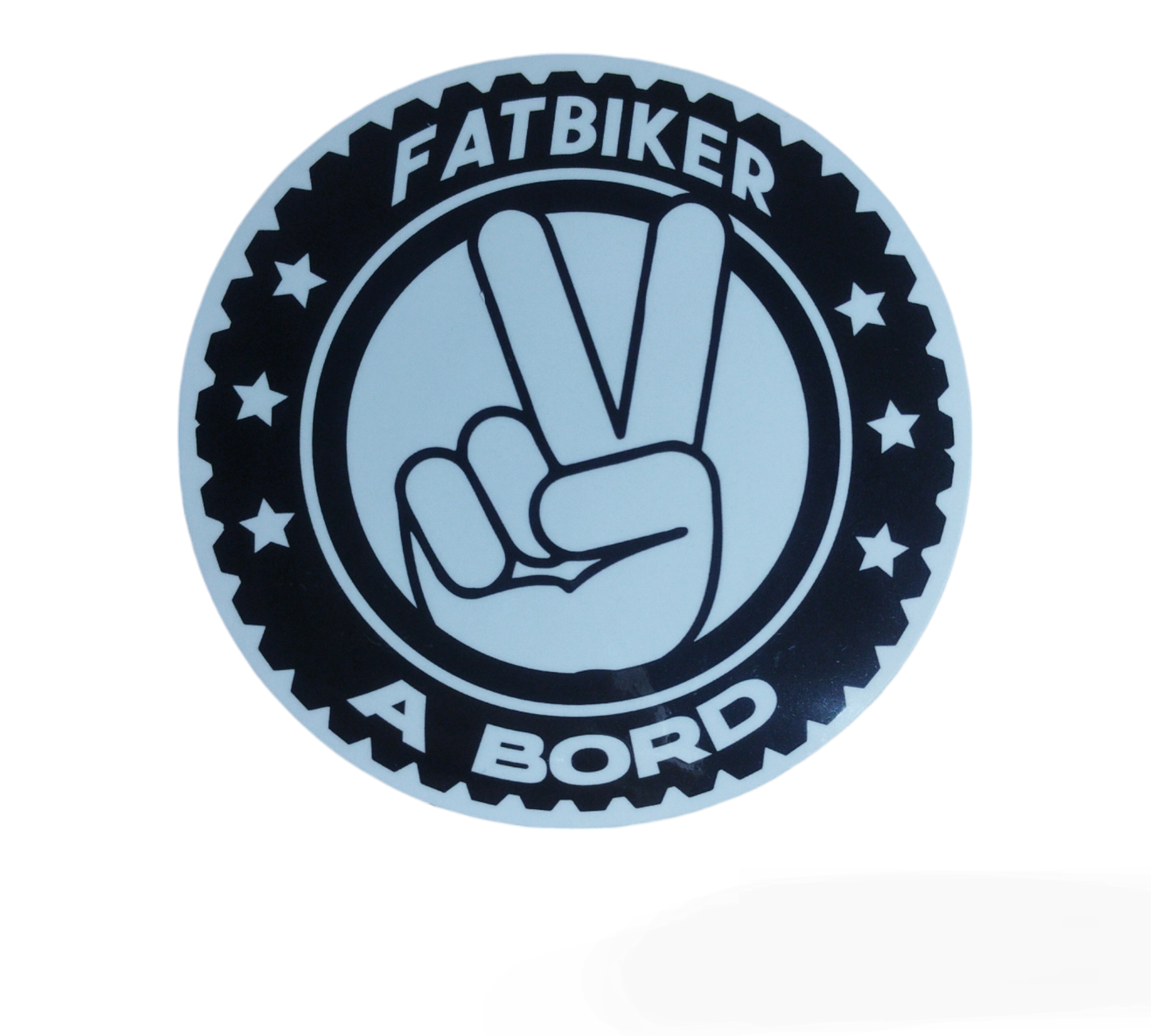 Stickers "Fatbiker à bord" cool