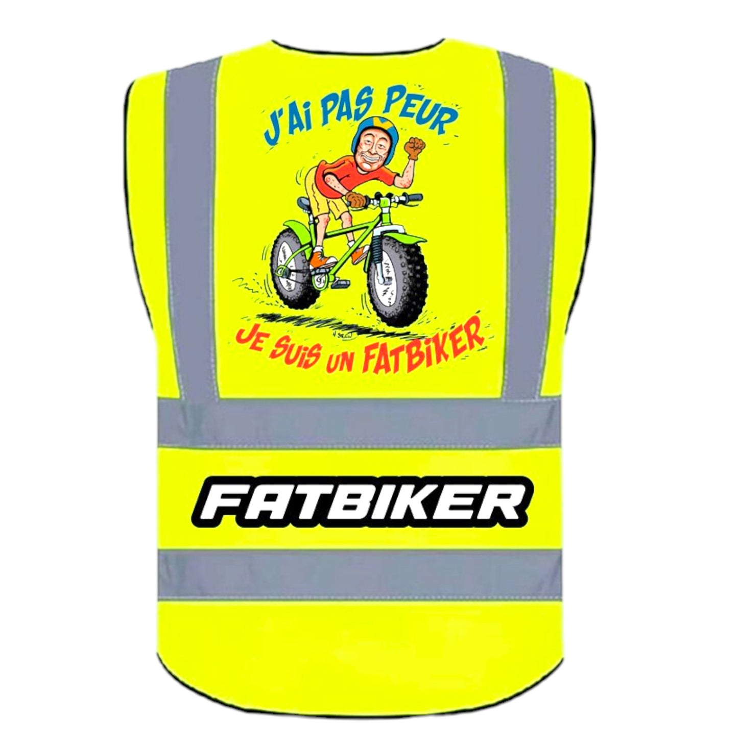 Gilet jaune "J'ai pas peur"