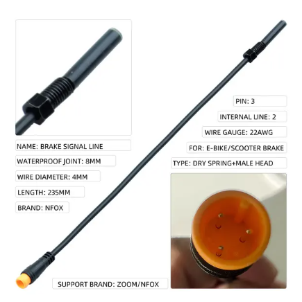 Contacteur de frein 3 pin orange