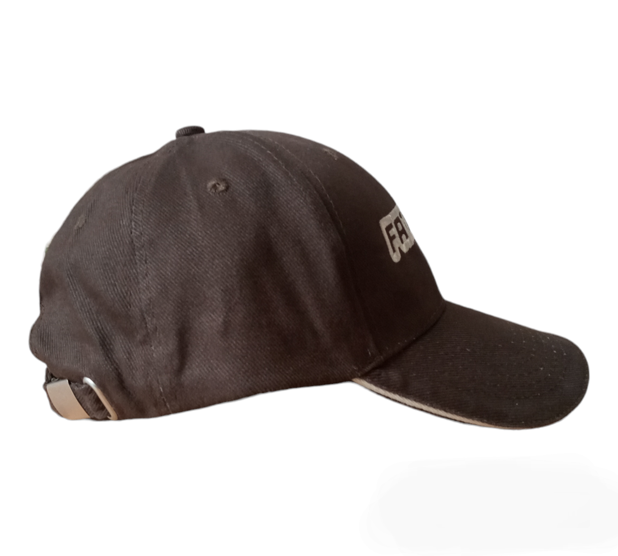 Casquette  brodée "Fatbiker" boucle marron et beige