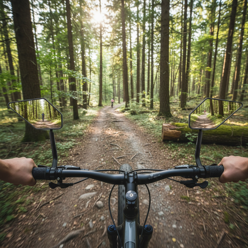 Vue cycliste en action